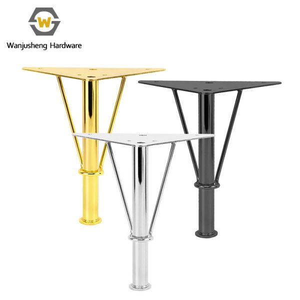 Wanjusheng New Furniture Hardware Bed Foot Metal Sofa Leg TV Stand Foot Furniture Support Accessories