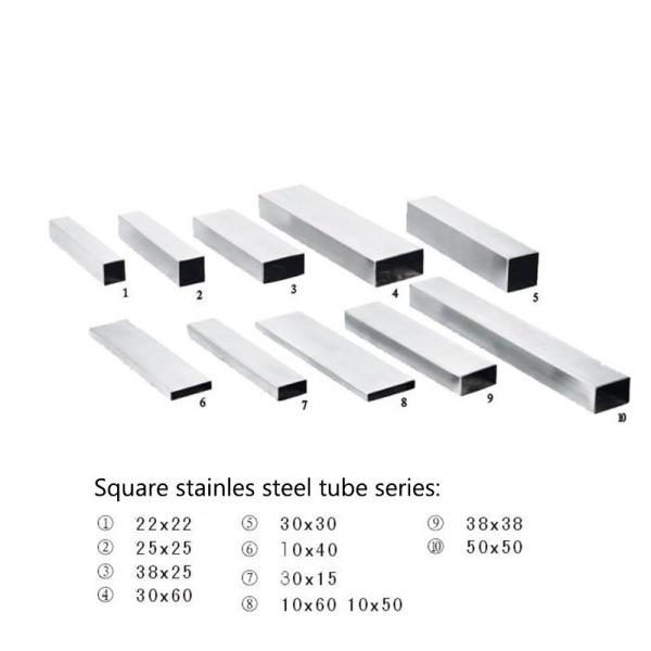 310S Stainless Steel Seamless Stainless Steel  Square  pipe rectangular pipe