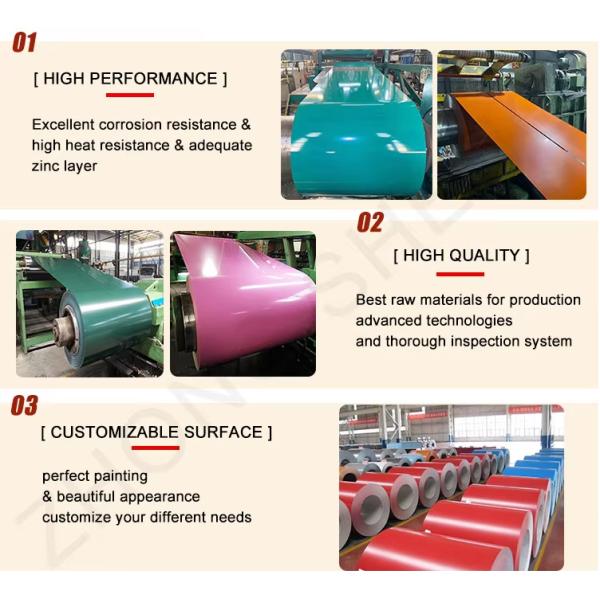 PPGI Coil Weight 4-6MT Per Coil For Customized Requirements Galvanized Steel Roll