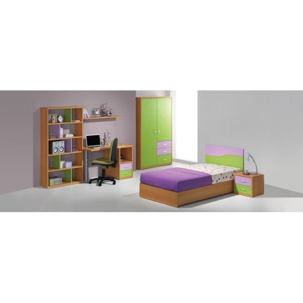 Children room furniture-Bed, bedside table, desk.