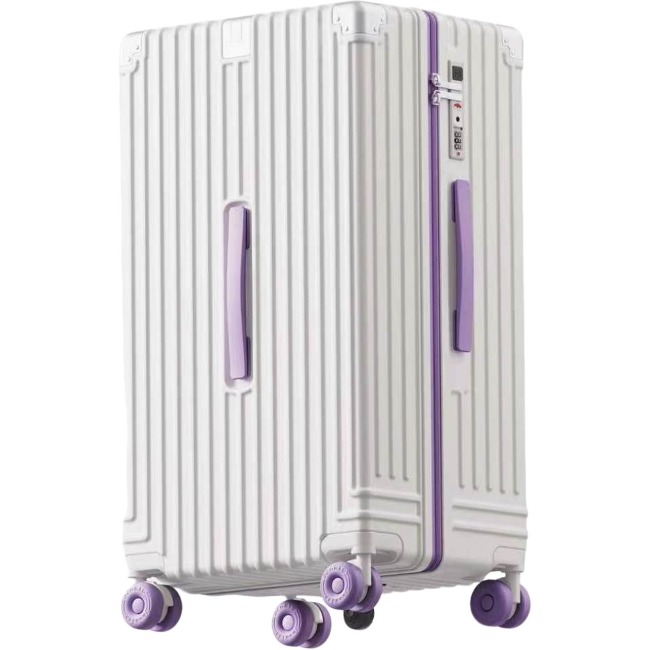 New Durable PC Wide Pull Rod Luggage 3:7 Sub-compartment Deepened Multifunctional Cup Holder with USB Port
