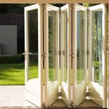 Dark Grey Contemporary Aluminium Windows , Ventilation Bifold Kitchen Window Bi folded sliding door shower bi fold door