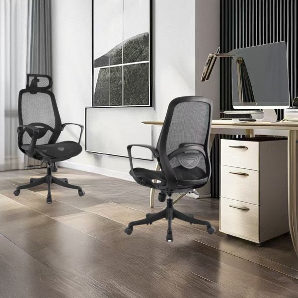 Modern Office Staff Chair High Back Mesh Swivel Ergonomic Chair For Big Person