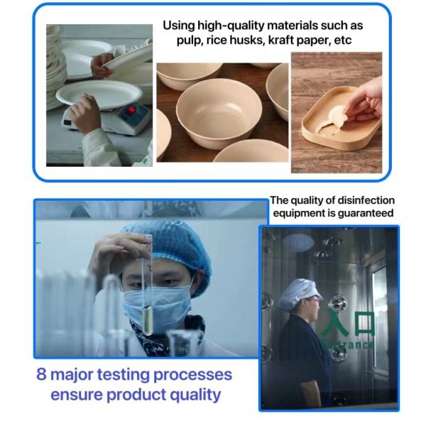 Customizable 220ml Biodegradable Disposable Tableware Bowl for Dogs Cats and Pets