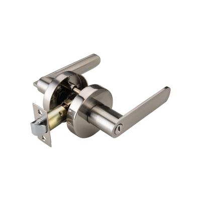 Square Tubular Lever Lock with Keyway C4 and Full Lip T-shape Strike 1-1/2x2-7/10 in CP Finish
