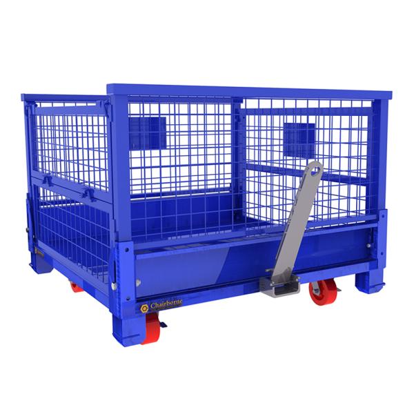 Supermarket Stainless Steel Metal 2.5mm Wire Mesh Storage Cages
