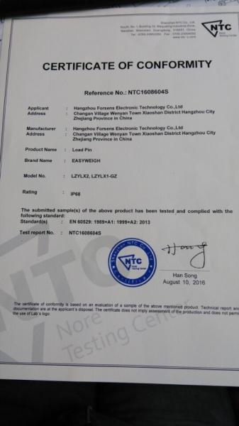 Load Pin /5t~300t/17-4PH/Quick release hook/-50°C~70°C/4-20mA