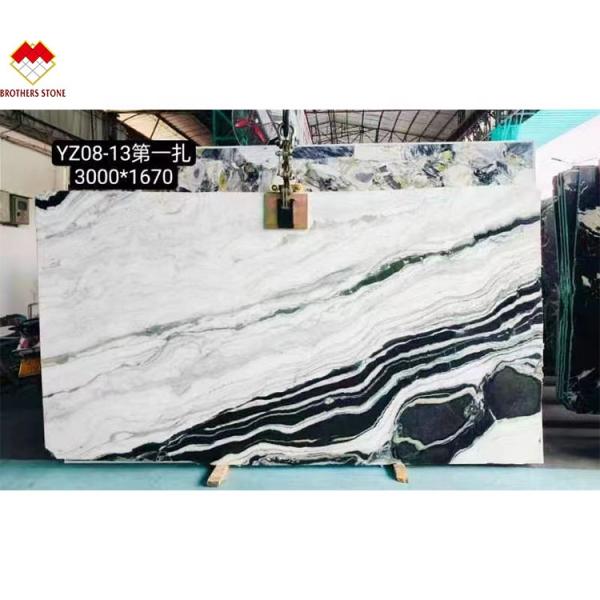 18mm Thickness Big Slab Modern Natural Panda White Marble Spiral Steps Staircase