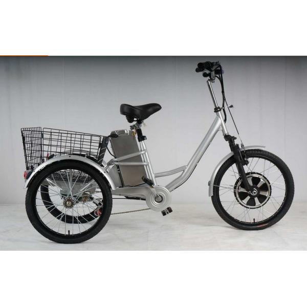 36V 350W 3 Wheel Electric Pedal Bike With Removable Battery