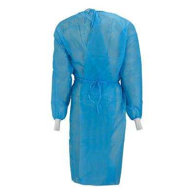 Full Back Hospital Disposable Gown , Disposable Hospital Gowns Knitted Cuffs