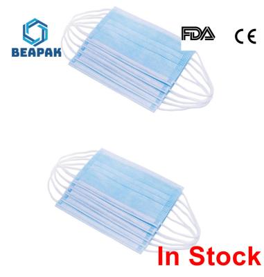Breathable Non Woven Face Mask , Disposable Surgical Mask Comfortable