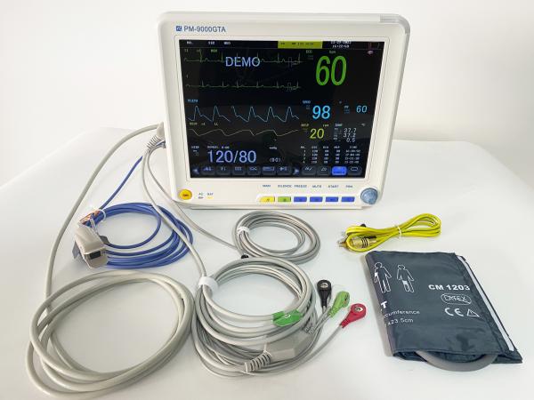 Monitor de sinais vitais médicos com carrinho para monitor de doentes hospitalizados