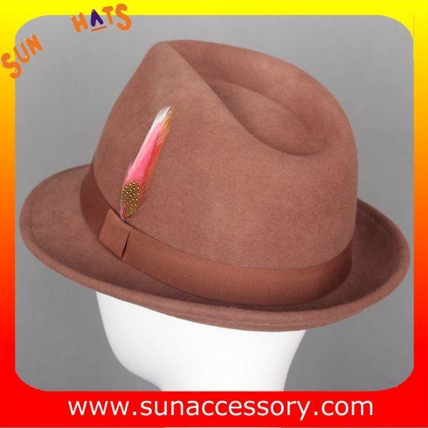 4190369 Sun Accessory customized  winner  England style fashion wool felt fedora  hats,unisex hats and caps wholesaling