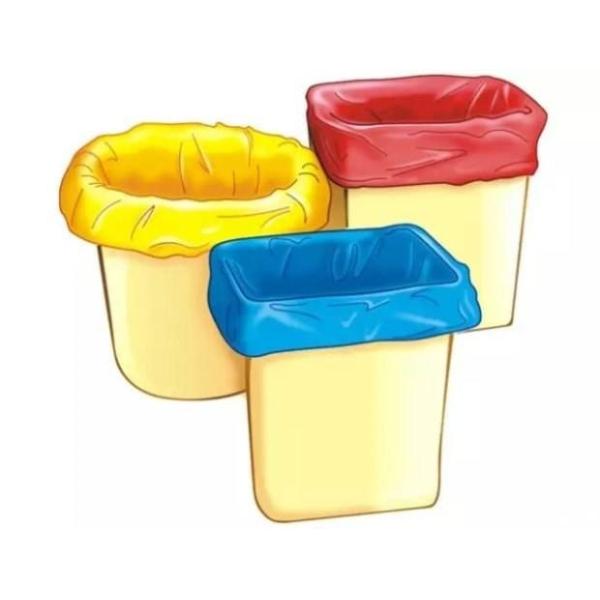 Disposable / Recycled Biodegradable Pedal Bin Liners High Density Polyethylene