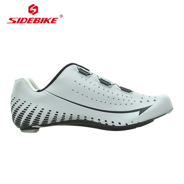 Athletic Dampproof Carbon Fiber Cycling Shoes , Carbon Sole Road Bike Shoes
