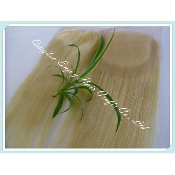 Lace top closure 4''x4'' ,malaysian virgin hair 613# color straight 10''-24''length