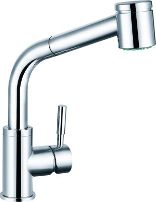 335mm Monobloc Sink Mixer With Pull Out Sprayer For Kitchen