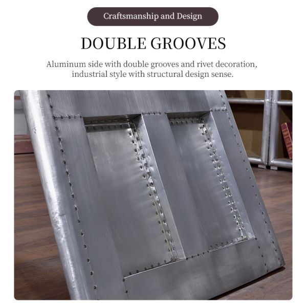 Nidea #8309 Luxury Industrial Aluminum Desk Set with Unique Design for Home and Office Use