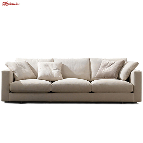 Detachable Catalina Linen Fabric Sofa 5 Seater 30D Foam Wear Resistant