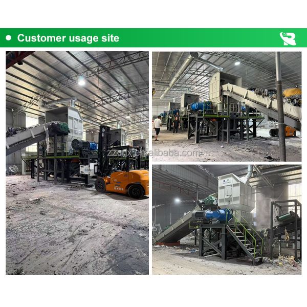 Industrial Double Shaft Shredder Machine for Waste Recycling