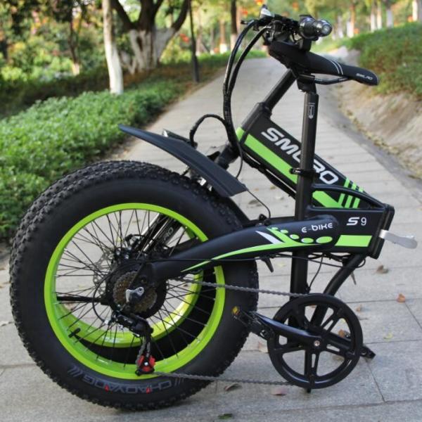 S9F Folding Fat Tire Electric Bike LCD Digital Display USB Charging Port