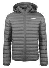 Wind Resistant Mens Light Down Jacket With Adjustable Detachable Hood