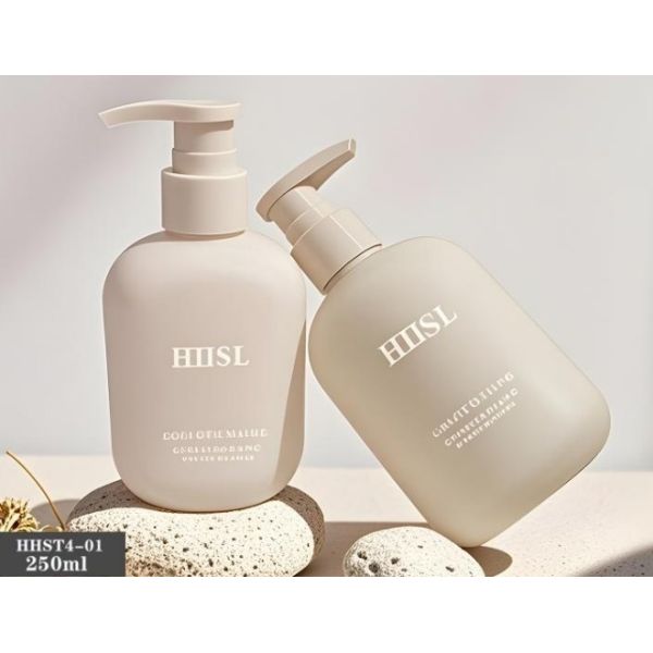 Customized Plastic Bottles 250ml PE Bottle With Pump