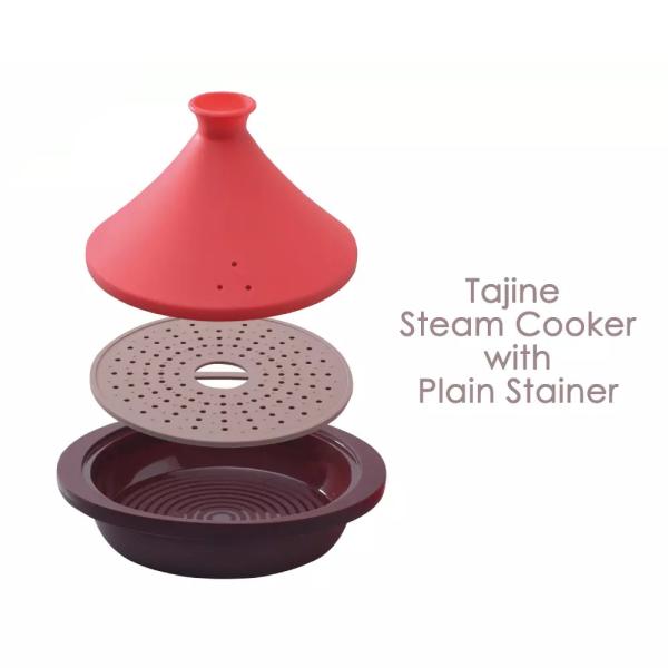 ECO-Friendly Flexible Cooker Silicone Pot Morocca Microwave Safe Heat Resistant Tajine Cuisine Steamer