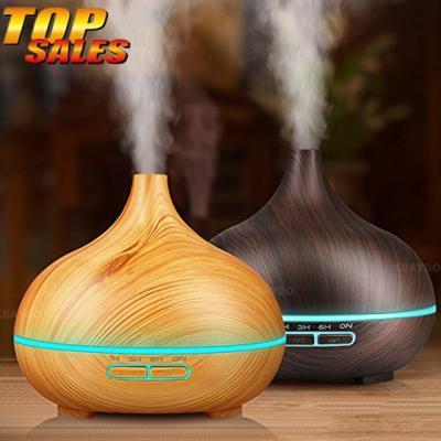 Difusor do óleo 300ML essencial para a casa com névoa grande e luzes do diodo emissor de luz