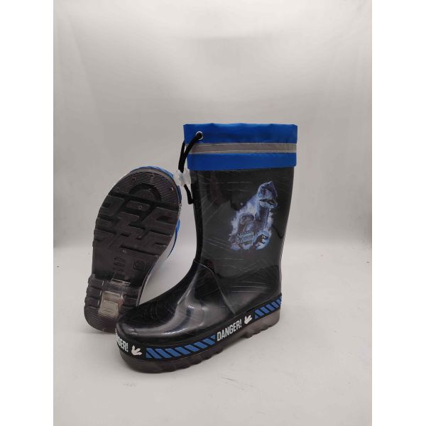 Couleur personnalisée Enfants Gumboots Bottes de pluie Mat ou finition brillante Light Up Design