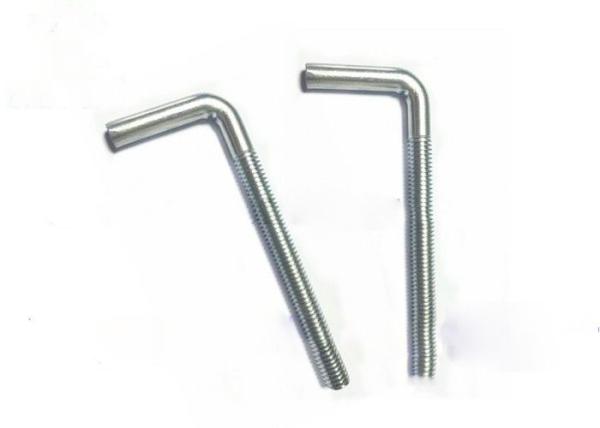 Convenient L Shaped Anchor Bolts , Hot Dipped Galvanized Anchor Bolts