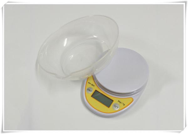 Bowl Type Digital Food Weighing Scales 5000g Capacity With Tare Function