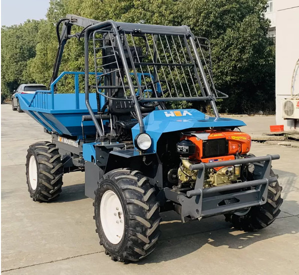 Máquina de recolección de aceite de palma de cabina abierta 42HP 1500kg con grifo Indonesia Dedicado