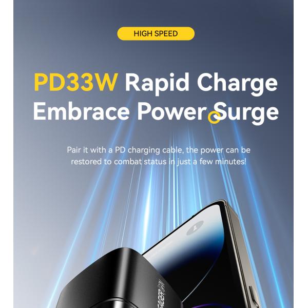 ESSAGER ES-CD45 Series 2 Ports 33W USB-A Fast Charger USB C Wall Charger Private Mold