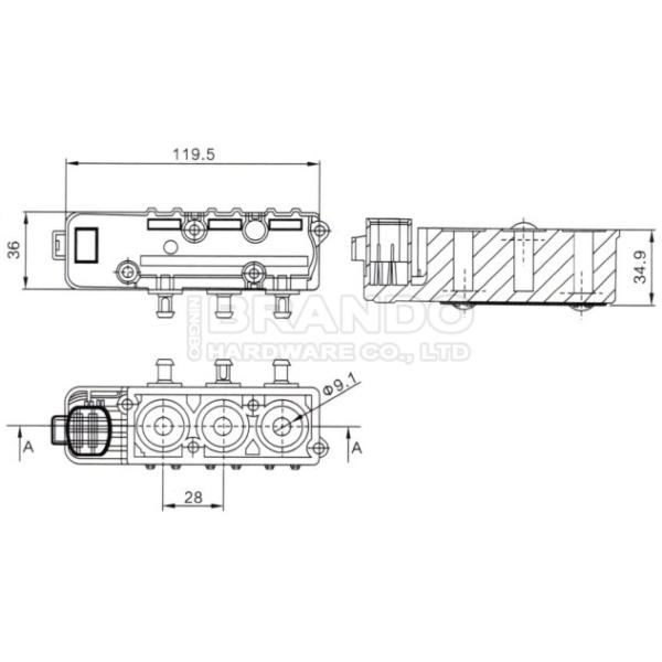 Катушка RVH000055 RVH500050 клапана соленоида подвеса воздуха Range Rover