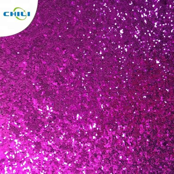 Fashion glitter pu shoe leather