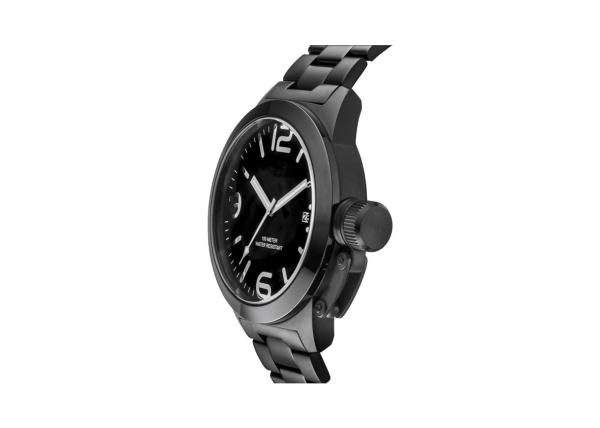 Stainless Steel Durable Waterproof Watches , Mens Black Waterproof Watch