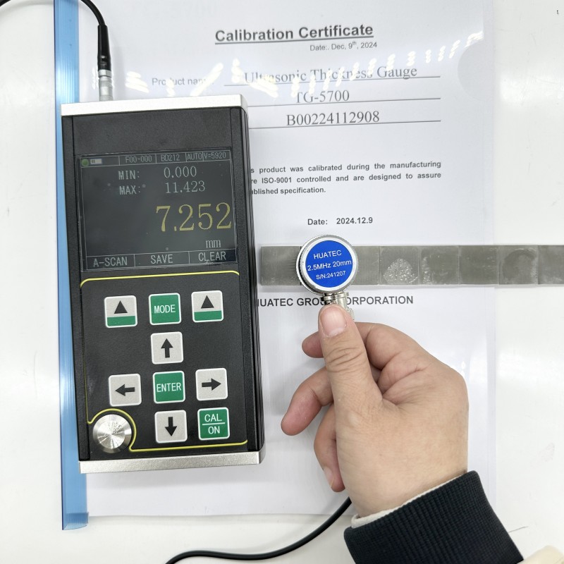 TG-5710 High Precision Digital Ultrasonic Thickness Meter Minimum 0.10mm Steel Multi-Echo Technology Pipe Corrosion Thickness Detector