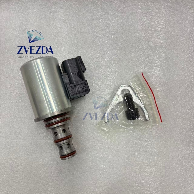 Solenoid Valve 200‑6210 ZVEZDA 12V For E420E Excavator With Mounting Hardware KitV