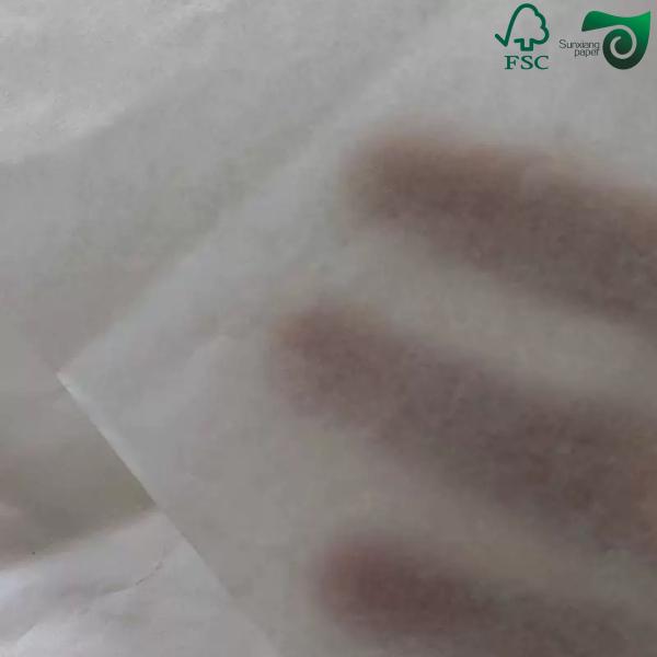 Acid Free White Translucent Glassine Wrapping Paper Rolls For Fruit Vegetable Packaging