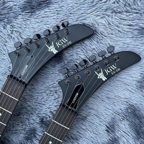Custom Guitar Order, James Hetfield’s ESP MX250 Double Neck 6+6 Strings Electric Guitar in Matte Finishing