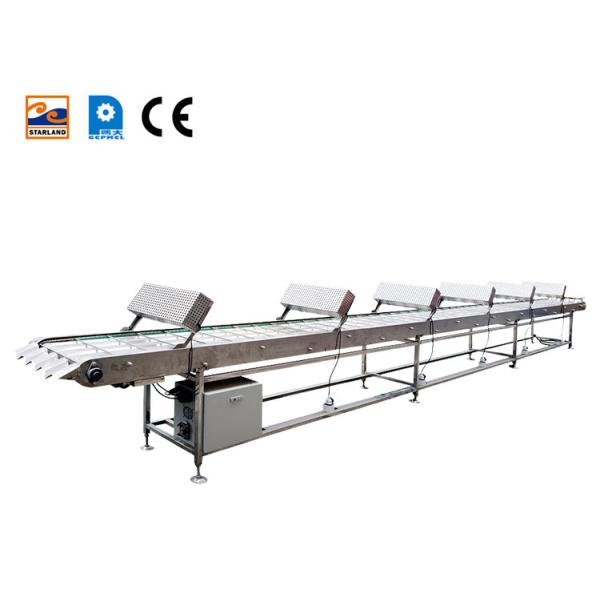 Fully Automatic Marshalling Cooling Conveyor Stainless Steel Material