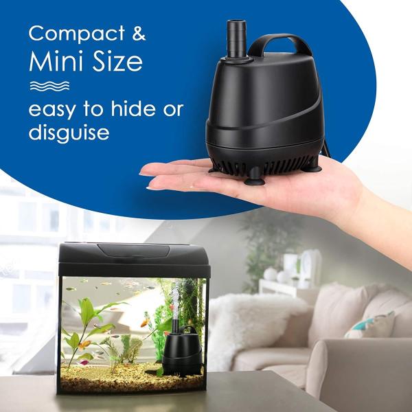 6FT Cord Small Circulation Submersible Water Pump High Lift 35W