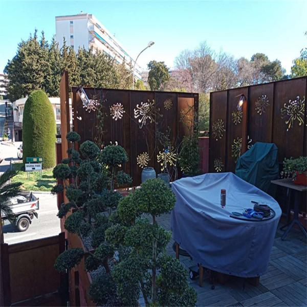 Produtos de jardim de metal para decoração personalizada Painéis de tela de aço corten à prova de intempéries