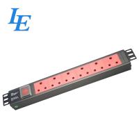 1.5u Server Rack PDU 240v Aluminium Power Distribution Unit Horizontal / Vertical Installation