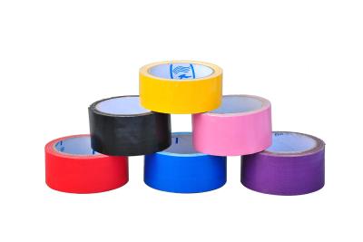 Multi fita adesiva colorida 280mic de pano, selagem preta da borda do tapete da fita adesiva de pano