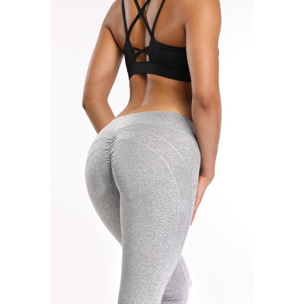 Senda Spandex Polyester Light Grey High Waisted Yoga Pants XL Plus Size