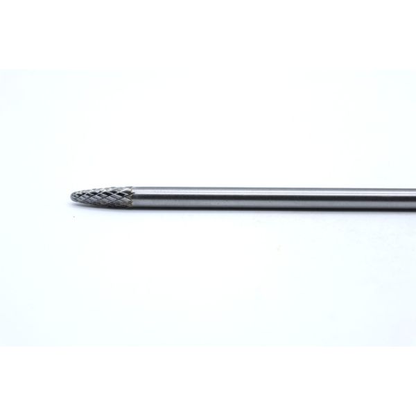 Double Cut Extended Shank Tungsten Carbide Burr for General Purpose Finishing
