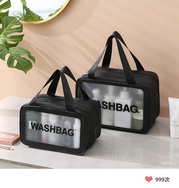 LARGE CAPACITY DRY AND WET SEPARATION MAKEUP BAG WOMEN'S PORTABLE COSMETICS STORAGE BAG 2024 NEW TOILETRY BAG TRAVEL BAG