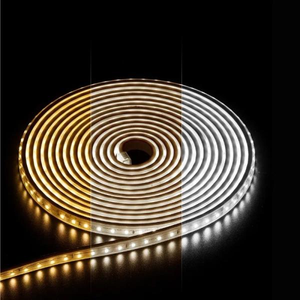 Material de PVC 18m Luz de dia LED com IP67 resistente à água e mudança de cor RGB